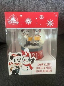 BRAND NEW SEALED Mickey Minnie Mouse Snow Globe Disney Store 2021 NICE! - Picture 1 of 1