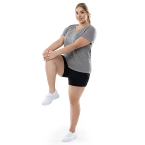 Pantalones cortos de bicicleta Athletic Works para mujer talla grande Core Active Dri-Works, negros, 4X - Imagen 1 de 6