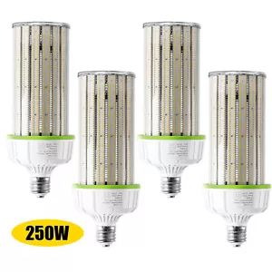 4 PACK 1000W Equivalent LED Corn Light Bulb 250W Outdoor Commercial Garage Lamp - Picture 1 of 12