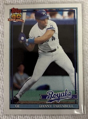 1991 Topps - B* Before Copyright; Royals #90 Danny Tartabull - Image 1 of 2