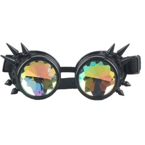 Vintage Steampunk Goggles Kaleidoscope Sunglasses Gothic Retro Cosplay Party NFS - Picture 1 of 52