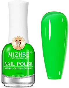 Quick Dry Nail Polish: Neon Green Nail Polish Air Dry Fast, 15Ml/0.5 Fl Oz - Picture 1 of 7