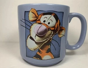 Disney Winnie the Pooh TIGGER Ceramic Coffee / Tea Mug Cup Blue 12 oz CUTE!! - Picture 1 of 8
