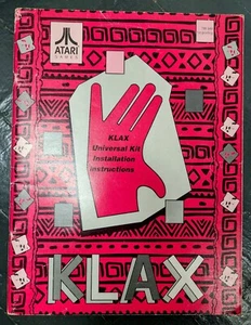 Klax Video Arcade Game Universal Kit Installation Instructions Manual Atari 1989 - Picture 1 of 1