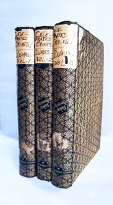 1896 Alexandre Dumas Celebrated Crimes Volumes 1, 2 &3 Knight Company Book Set - Picture 1 of 15
