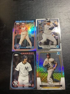 (4x) Juan Soto Lot inkl. 2024 Topps Chrome Update ASG 2023 Bowman Chrome Mega - Bild 1 von 1