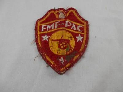 Vintage WWII USMC FMF-PAC Artillery Patch Embroidered 3.5"  tall - Image 1 of 4