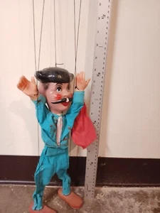 Vintage Mexican Bullfighter Marionette Puppet 17" Made in Mexico Folk Art - Picture 1 of 7