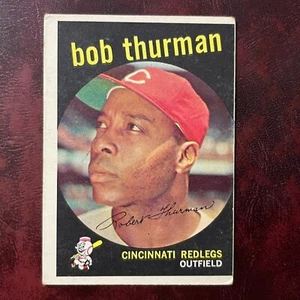 Juego Topps 1959 Bob Thurman error raro alto #541 Cincinnati Reds - en muy buena condición-excelente - Imagen 1 de 2