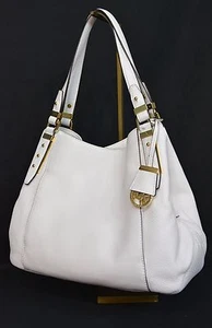 NWT! MICHAEL Michael Kors Bowery Large Triple Compartment Tote Bag. Optic White - Picture 1 of 12