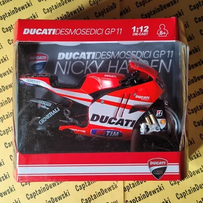NICKY HAYDEN 1:12 New Ray Toys Die-Cast Replica! RARE Ducati Desmosedici GP11 - Image 1 of 4
