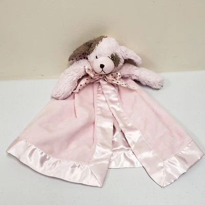 Bearington Baby Collection Rosa Marrón Perro Lunares Lovey Manta de Seguridad Peluche Foto 1 de 4