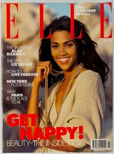 Stephanie Roberts ALAN RICKMAN Nadja Auermann ELLE MAGAZINE February 1992 Matesi - Picture 1 of 13