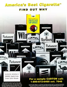 NATURAL AMERICAN SPIRIT CIGARETTE AD #8 RARE - Picture 1 of 4
