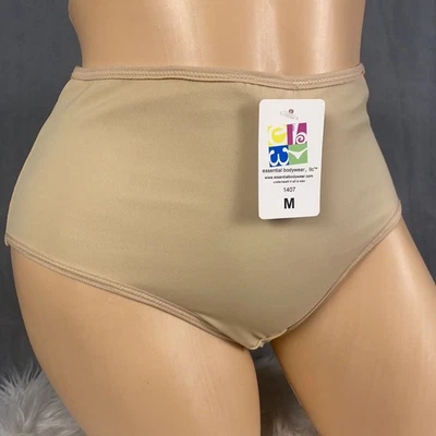 New EBW Essential Bodywear Size Medium Nicole Smooth Brief Panty Beige - Imagem 1 de 4