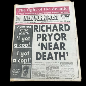 Original New York Post June 20 1980 Richard Pryor ‘near Death’ - Picture 1 of 7