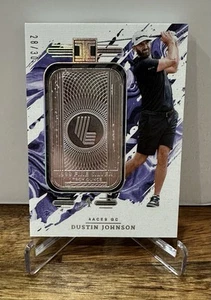 2024 PANINI IMPECCABLE LIV GOLF DUSTIN JOHNSON 1 OZ. SILVER LIV LOGO 28/30 - Picture 1 of 2