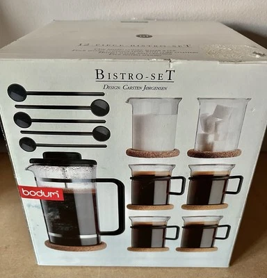 Vintage Bodum Bistro - Set, Switzerland K1590 1990, Cafetière, Coffee Mugs, Etc - image 1 of 3