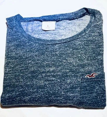 🦅Camiseta Hollister Niños Grande Gris Manga Larga Cuello Redondo-Gráfico Bolsillo Frontal🦅 Foto 1 de 4