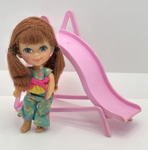 Vintage Mattel Liddle Kiddles SLIPSY SLIDDLE Doll Outfit Slide - Photo 1 sur 5