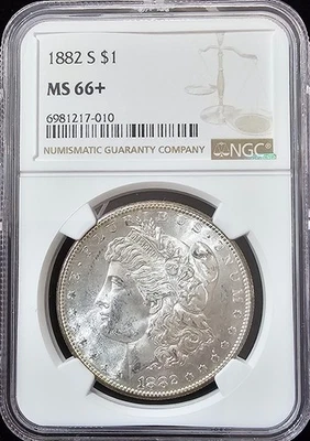 1882-S Morgan Dollar MS-66+ NGC VIDEO - Image 1 of 4