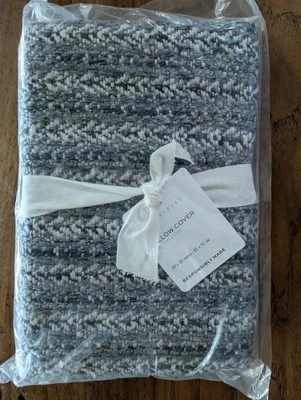 POTTERY BARN Rea Textured Pillow Cover-Indigo/Ivory-20"-NWT - Image 1 of 3