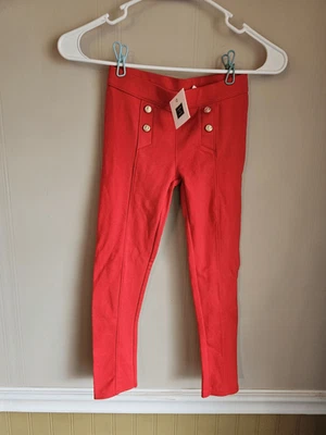Nuevo con etiquetas Janie and Jack Doble Butto Ponte Pantalón Rojo Niñas Talla 6 nuevo Foto 1 de 4