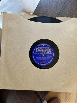 Bobby Breen 78rpm Single 10-inch Decca Records #798 RAINBOW ON THE RIVER/FLOWER - Image 1 of 4