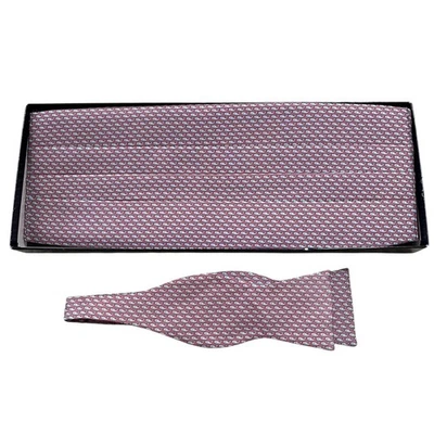 Набор галстуков Vineyard Vines Cummerbund светло-розовый китовый принт официальная одежда один размер - Изображение 1 из 4