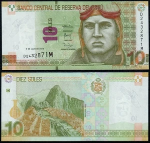 PERU 10 SOLES (P192b) 2018 UNC - Picture 1 of 1