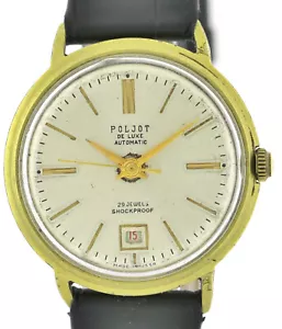 Poljot De Luxe Vintage Automatik Herrenuhr vergoldet Kal. 2416 CCCP 60er Jahre - Bild 1 von 10