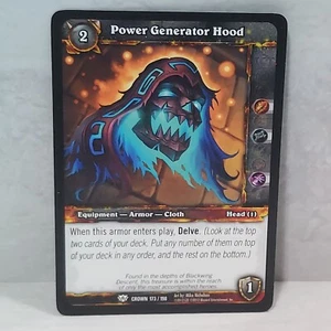 World Of Warcraft Crown Of The Heavens 173/198 Power Generator Hood TCG Card - Picture 1 of 2