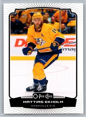 2022-23 O-Pee-Chee #352 Mattias Ekholm Blue Border Nashville Predators - Image 1 of 2