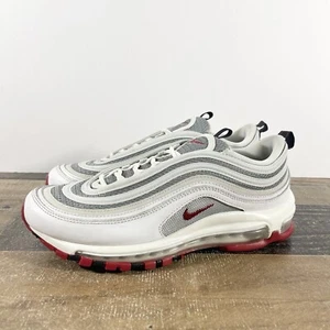 Air Max 97 White Bullet Size 7.5 Mens / 9 Wmns Nike Silver Red 2022 DM0027-100 - Picture 1 of 11
