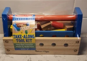 Melissa and Doug Take Along Tool Kit 24 Pieces Classic Toy (NEW & SEALED) - Picture 1 of 4