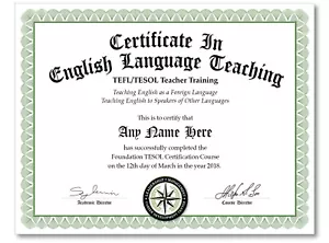 TESOL TEFL Trainingskurs Zertifikat Diplom Englischunterricht Neuheit - Bild 1 von 1
