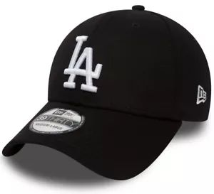 Los Angeles Dodgers New Era 39Thirty Liga Esencial Negro Elástico Gorra Béisbol - Imagen 1 de 4