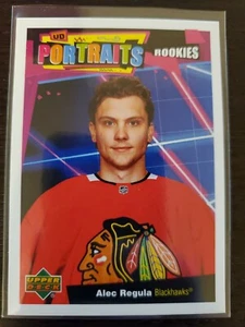 2020-21 UD Series 2 UD Portraits Rookies #P-77 Alec Regula RC - Picture 1 of 2