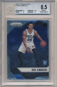 BEN SIMMONS 2016/17 PANINI PRIZM #1 RC ROOKIE CARD 76ERS NETS BGS 8.5 NM-MT+ - Bild 1 von 2