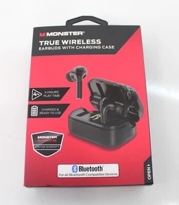 Monster True Wireless Pro Earbuds with Charging Case 2MNTW0245B0A2 - Picture 1 of 2