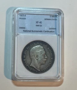 Prussia (Germany) - 1903-A Large Silver 5 Mark - Popular - Picture 1 of 4