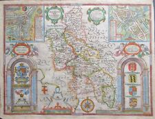 An original 1676 antique map of Buckinghamshire by John Speed 