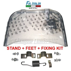 Vespa PX REINFORCED CHROME CENTRE STAND + FEET + FIXING KIT Italian FA ITALIA - Picture 1 of 3