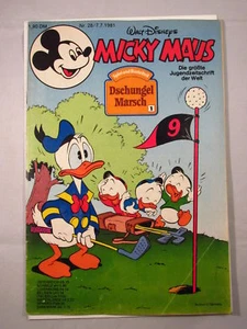 Micky Maus Nr.28 - Comic Magazin 1981- ohne Beilage, mit Schnipp - Walt Disney - Bild 1 von 4