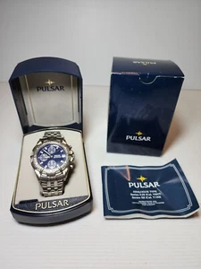 Pulsar V657-X018 Chronograph Mens Quartz Watch Multifunction - READ DESCRIPTION - Picture 1 of 11