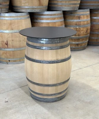 Weinfass Stehtisch "Seasons" mit HPL-Platte | Wetterfest - Bild 1 von 4