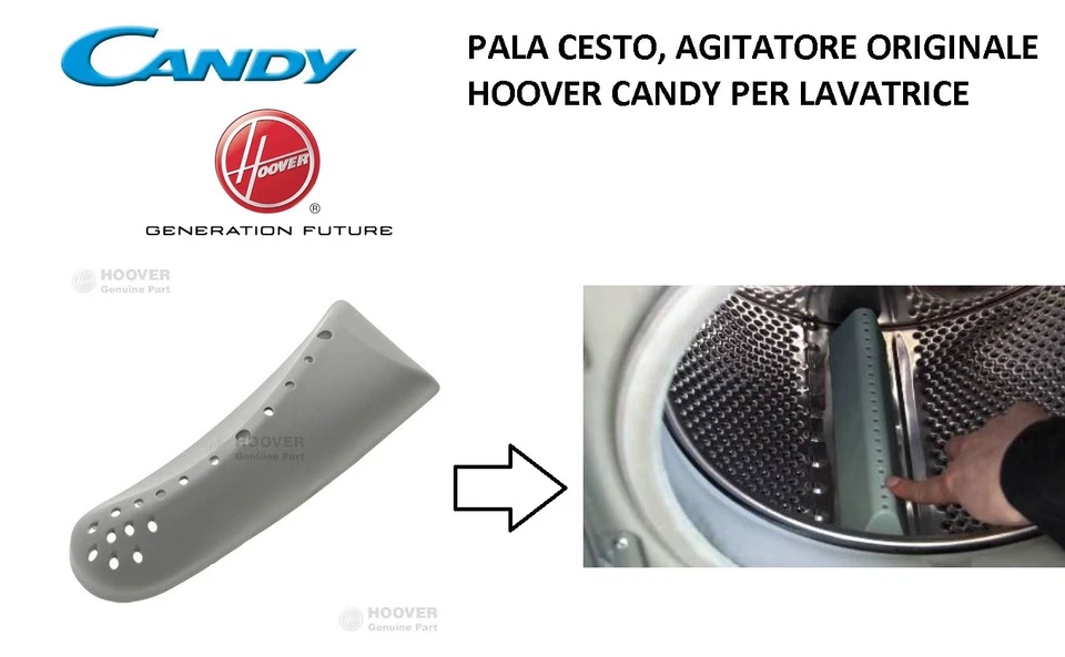 PALA CESTO, SBATTITORE, AGITATORE LAVATRICE HOOVER H-WASH 500 ORIGINALE