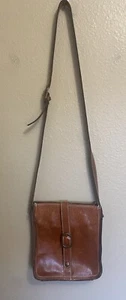 Patricia Nash Venezia Pouch Heritage Brown Leather Crossbody Handbag - Picture 1 of 14