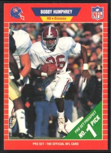 1989 Pro Set #493 Bobby Humphrey RC - Picture 1 of 2