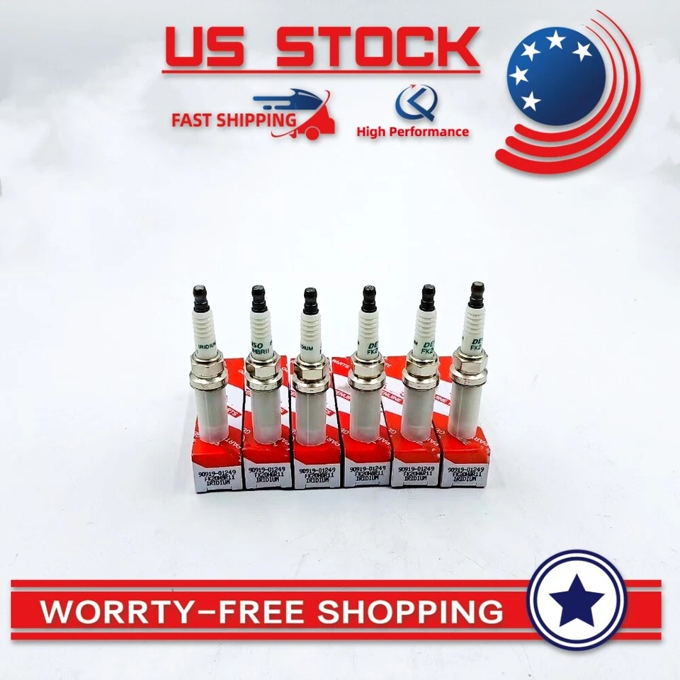 OEM For LEXUS IS250 2006-2015 New SPARK PLUG SET 90919-01249 Set of 6 - Image 1 of 4